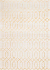 Hollywood Luxe Collection Area Rug - Sunset (White Gold) Rectangle White Gold Main