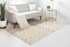 Hollywood Luxe Collection Area Rug - Sunset (White Gold) Rectangle White Gold  lifestyle 3