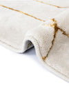 Hollywood Luxe Collection Area Rug - Sunset (White Gold) Rectangle White Gold  lifestyle 10