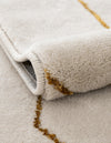 Hollywood Luxe Collection Area Rug - Sunset (White Gold) Rectangle White Gold  lifestyle 16
