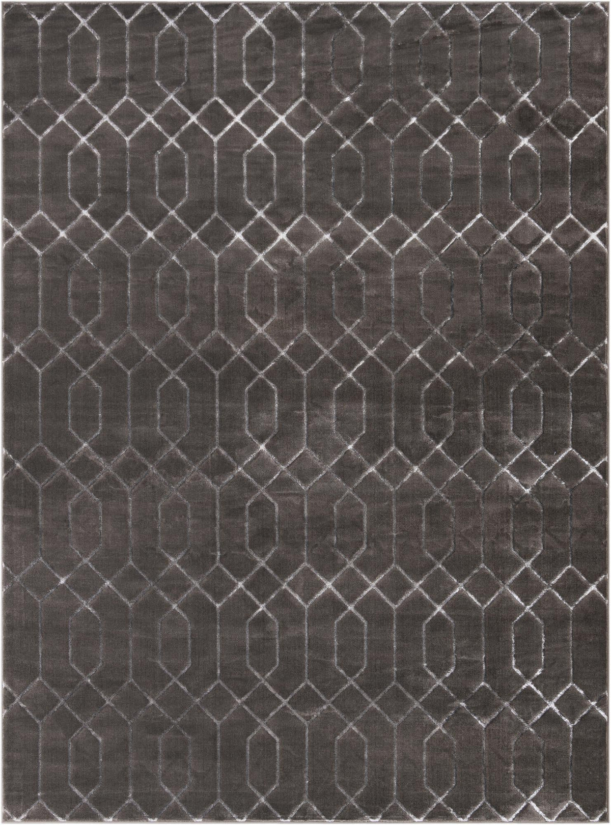 Hollywood Luxe Collection Area Rug - Sunset Rectangle Gray Silver  lifestyle 5