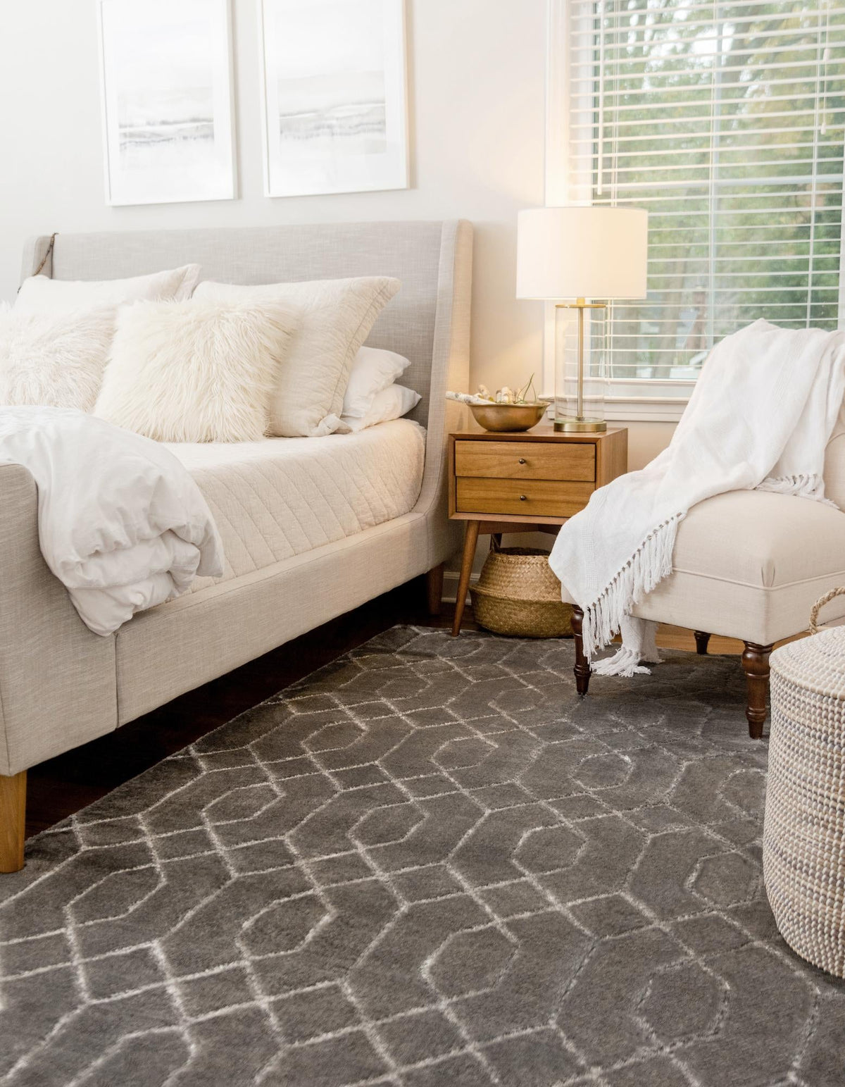 Hollywood Luxe Collection Area Rug - Sunset Rectangle Gray Silver  lifestyle 108