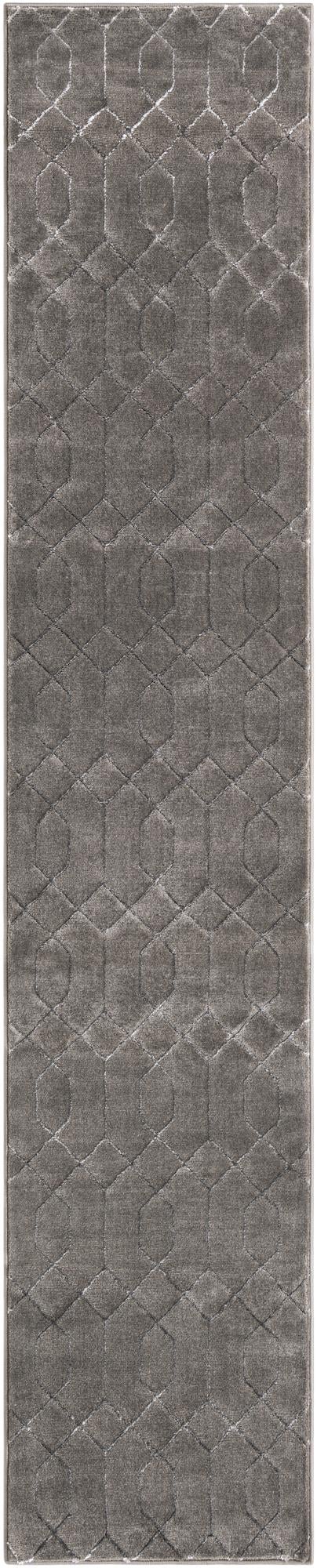 Hollywood Luxe Collection Area Rug - Sunset Runner Gray Silver  lifestyle 105