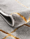 Hollywood Luxe Collection Area Rug - Sunset (Gray Gold) Rectangle Gray Gold  lifestyle 12