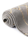 Hollywood Luxe Collection Area Rug - Sunset (Gray Gold) Rectangle Gray Gold  lifestyle 12