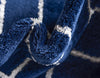 Hollywood Luxe Collection Area Rug - Sunset (Navy Blue Silver) Rectangle Navy Blue Silver  lifestyle 16