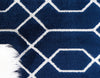Hollywood Luxe Collection Area Rug - Sunset (Navy Blue Silver) Runner Navy Blue Silver  lifestyle 33