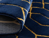 Hollywood Luxe Collection Area Rug - Sunset (Navy Blue Gold) Rectangle Navy Blue Gold  lifestyle 7