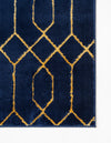 Hollywood Luxe Collection Area Rug - Sunset (Navy Blue Gold) Rectangle Navy Blue Gold  lifestyle 9