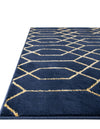 Hollywood Luxe Collection Area Rug - Sunset (Navy Blue Gold) Rectangle Navy Blue Gold  lifestyle 13