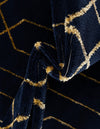 Hollywood Luxe Collection Area Rug - Sunset (Navy Blue Gold) Rectangle Navy Blue Gold  lifestyle 14