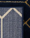 Hollywood Luxe Collection Area Rug - Sunset (Navy Blue Gold) Rectangle Navy Blue Gold  lifestyle 15