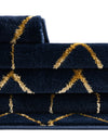 Hollywood Luxe Collection Area Rug - Sunset (Navy Blue Gold) Rectangle Navy Blue Gold  lifestyle 14