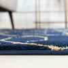 Hollywood Luxe Collection Area Rug - Sunset (Navy Blue Gold) Runner Navy Blue Gold  lifestyle 37