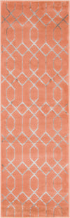 Hollywood Luxe Collection Area Rug - Sunset (Coral Silver) Runner Coral Silver  lifestyle 16