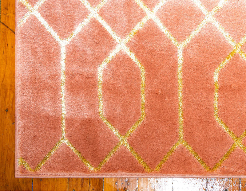 Hollywood Luxe Collection Area Rug - Sunset (Coral Gold) Rectangle Coral Gold  lifestyle 9