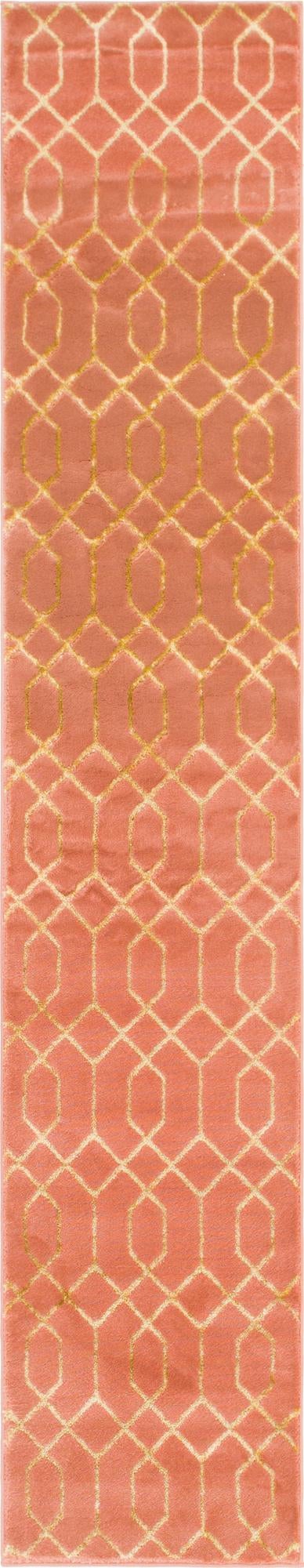 Hollywood Luxe Collection Area Rug - Sunset (Coral Gold) Runner Coral Gold  lifestyle 11