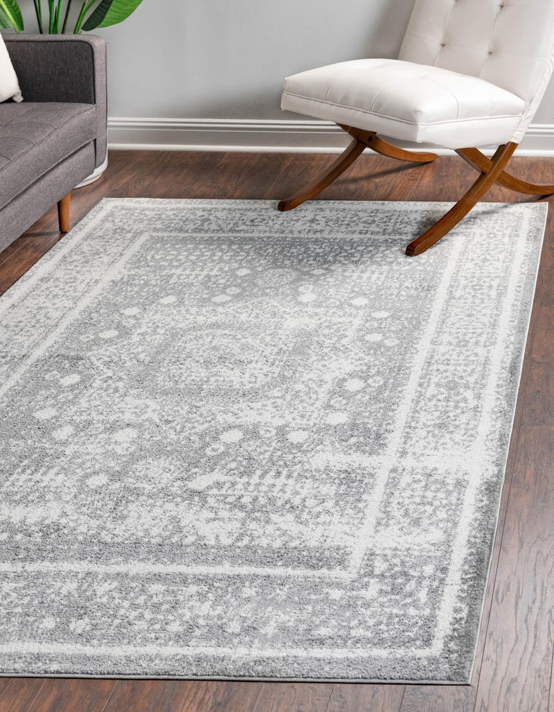 Amalfi Coast Woven Collection Area Rug - Sorrento Rectangle Gray  lifestyle 5