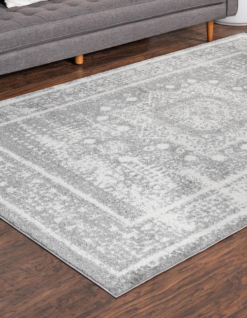 Amalfi Coast Woven Collection Area Rug - Sorrento Rectangle Gray  lifestyle 8