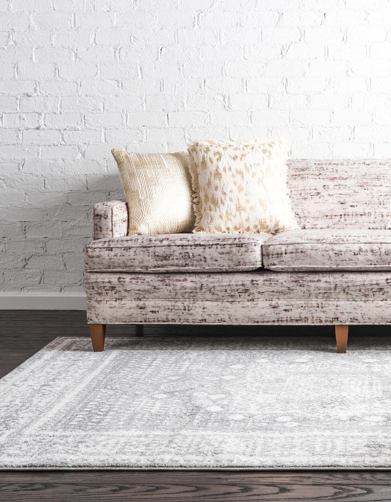 Amalfi Coast Woven Collection Area Rug - Sorrento Rectangle Gray  lifestyle 11