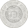 Amalfi Coast Woven Collection Area Rug - Sorrento Round Gray  lifestyle 35