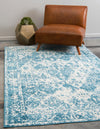 Amalfi Coast Woven Collection Area Rug -  Positano Rectangle Blue  lifestyle 6