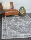 Amalfi Coast Woven Collection Area Rug -  Positano Rectangle Gray  lifestyle 7