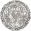 Amalfi Coast Woven Collection Area Rug -  Positano Round Gray  lifestyle 61
