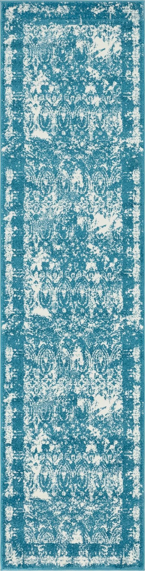 Amalfi Coast Woven Collection Area Rug -  Capri Runner Blue  lifestyle 30