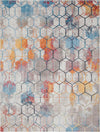 Spectrum Array Collection Area Rug - Aurora Rectangle White  lifestyle 4