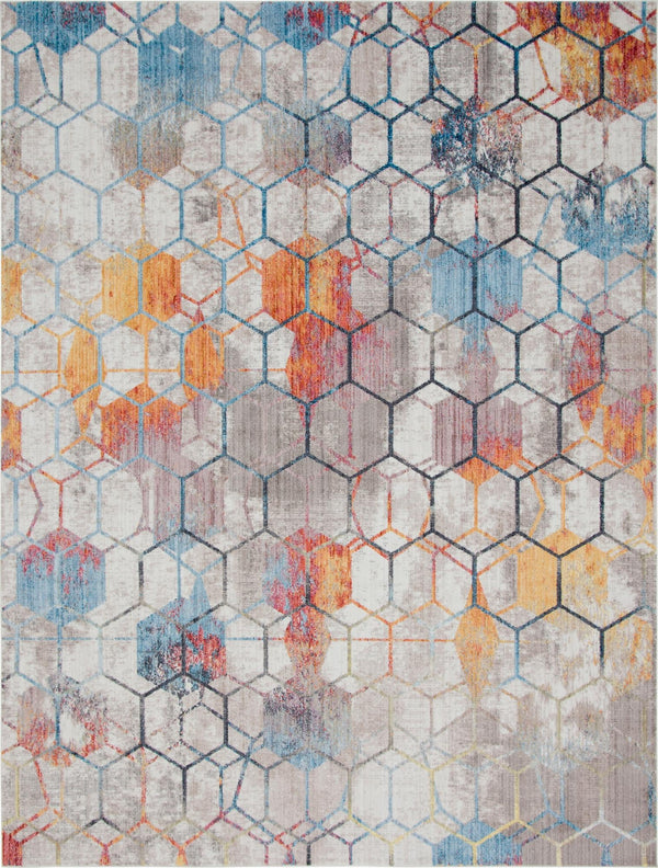 Spectrum Array Collection Area Rug - Aurora Rectangle White  lifestyle 4