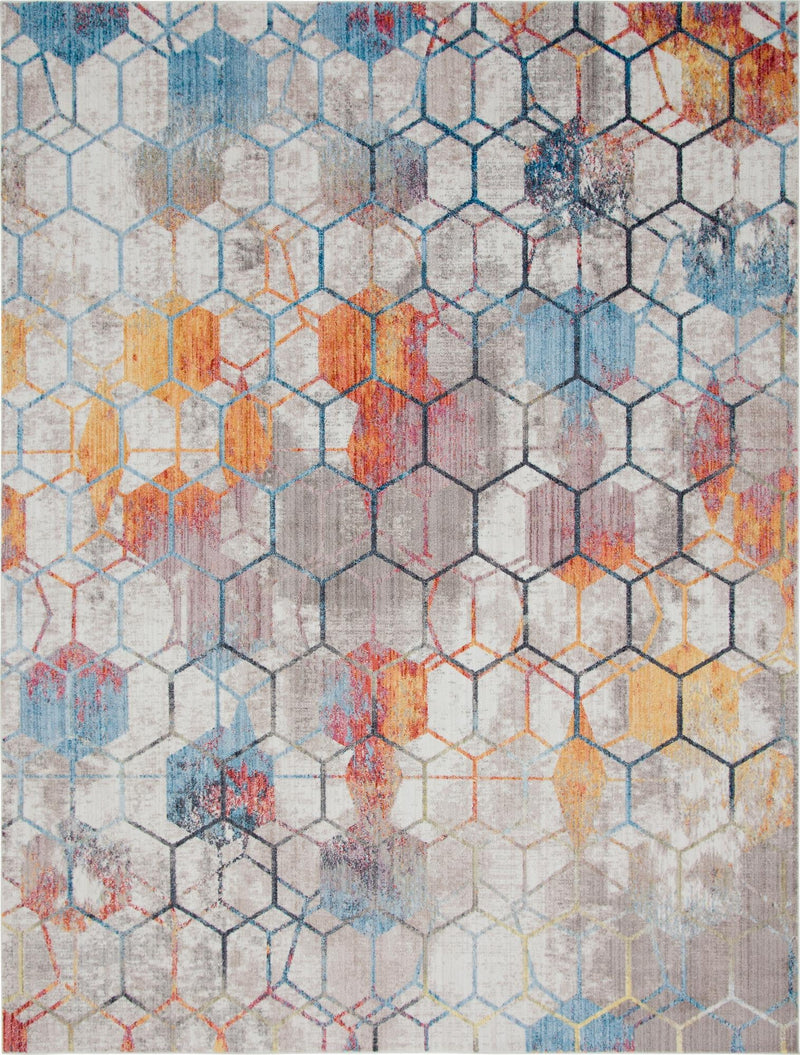 Spectrum Array Collection Area Rug - Aurora Rectangle White  lifestyle 4