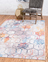 Spectrum Array Collection Area Rug - Aurora Rectangle White  lifestyle 6