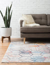 Spectrum Array Collection Area Rug - Aurora Rectangle White  lifestyle 12