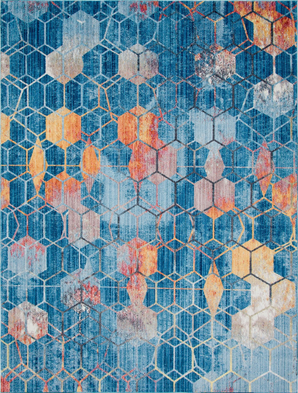 Spectrum Array Collection Area Rug - Aurora Rectangle Blue  lifestyle 5