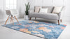 Spectrum Array Collection Area Rug - Aurora Rectangle Blue  lifestyle 10