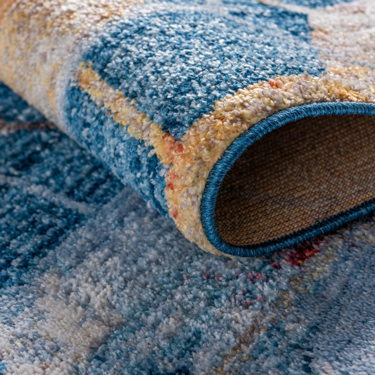 Spectrum Array Collection Area Rug - Aurora Square Blue  lifestyle 73