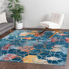 Spectrum Array Collection Area Rug - Aurora Square Blue  lifestyle 81