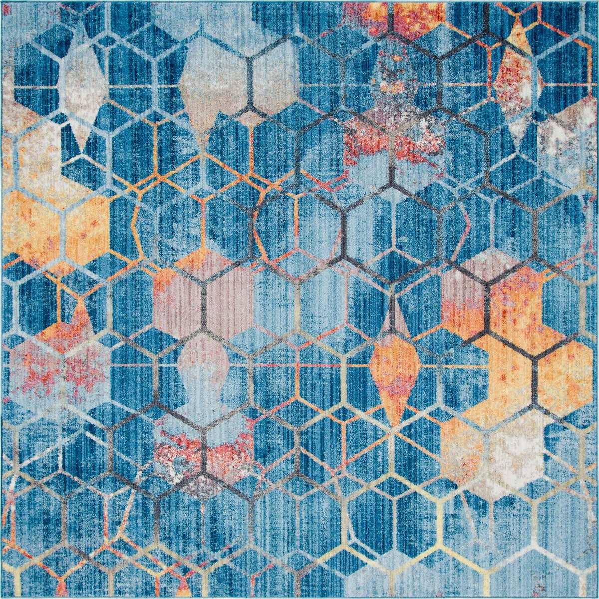Spectrum Array Collection Area Rug - Aurora Square Blue  lifestyle 37
