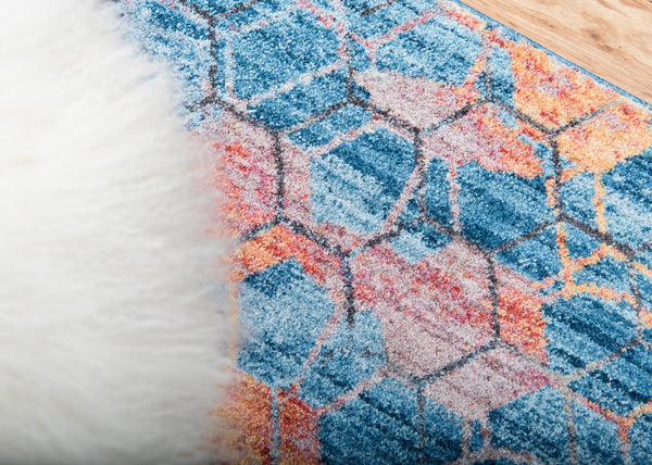Spectrum Array Collection Area Rug - Aurora Runner Blue  lifestyle 60