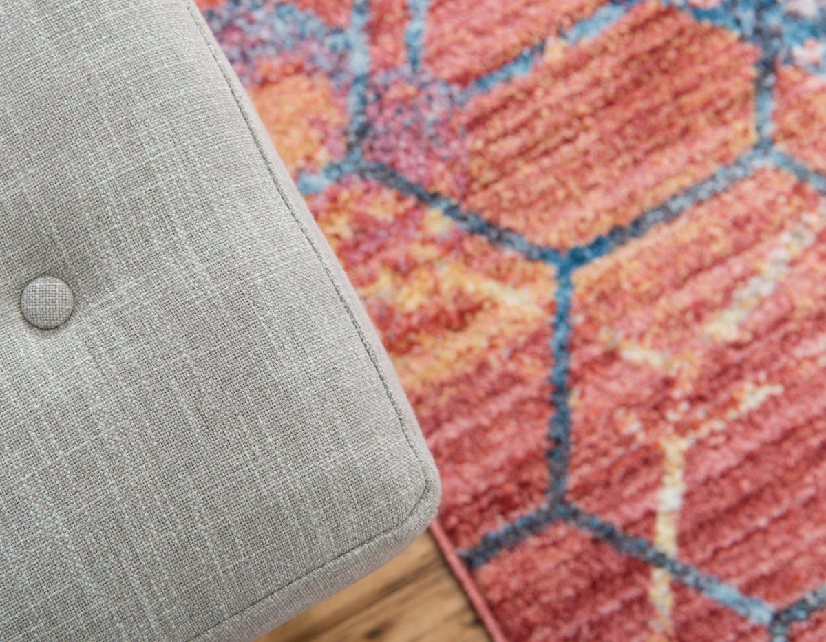 Spectrum Array Collection Area Rug - Aurora Rectangle Red  lifestyle 8