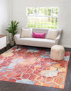 Spectrum Array Collection Area Rug - Aurora Square Red  lifestyle 45