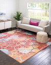 Spectrum Array Collection Area Rug - Aurora Square Red  lifestyle 54