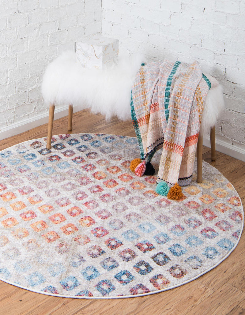 Spectrum Array Collection Area Rug -  Serenity Round Multi  lifestyle 19