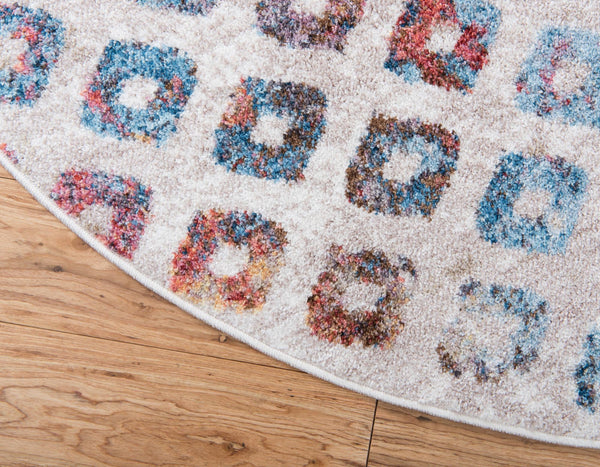 Spectrum Array Collection Area Rug -  Serenity Round Multi  lifestyle 46