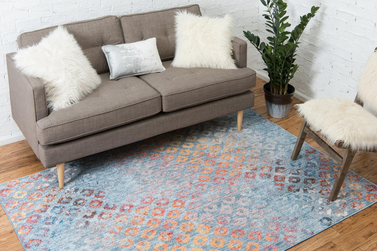 Spectrum Array Collection Area Rug -  Serenity Rectangle Blue  lifestyle 11