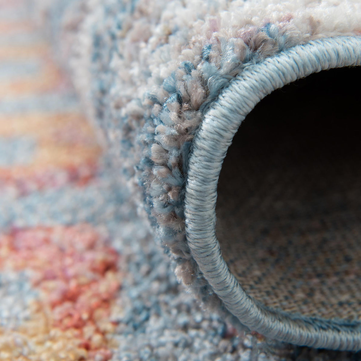 Spectrum Array Collection Area Rug -  Serenity Square Blue  lifestyle 91