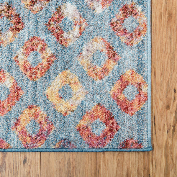 Spectrum Array Collection Area Rug -  Serenity Square Blue  lifestyle 94