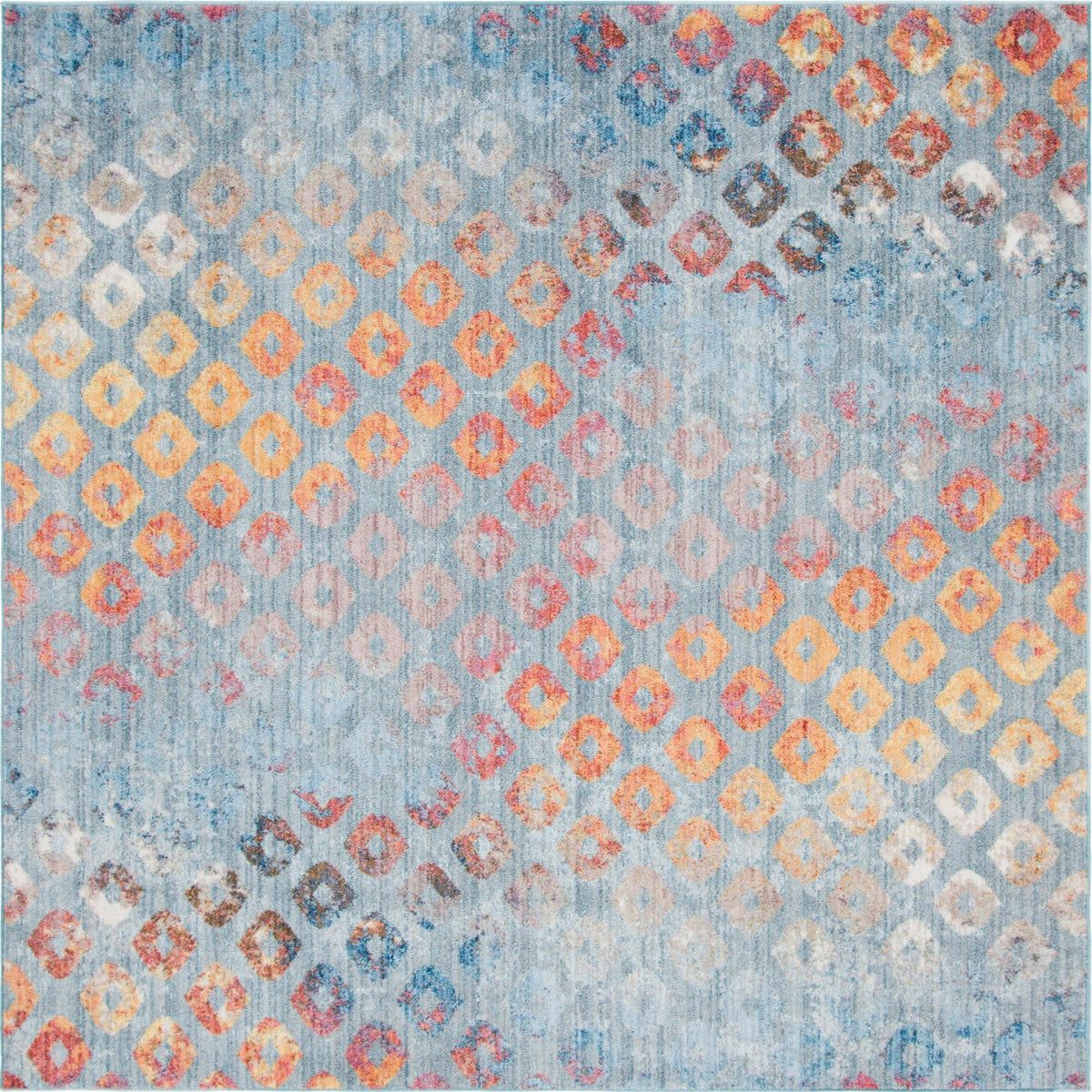 Spectrum Array Collection Area Rug -  Serenity Square Blue  lifestyle 34