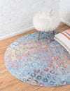 Spectrum Array Collection Area Rug -  Serenity Round Blue  lifestyle 43